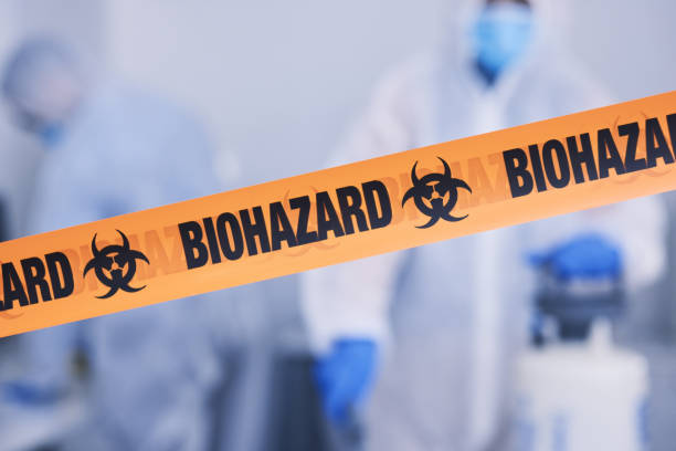 Professional Biohazard Cleanup technician working in Greenville, VA